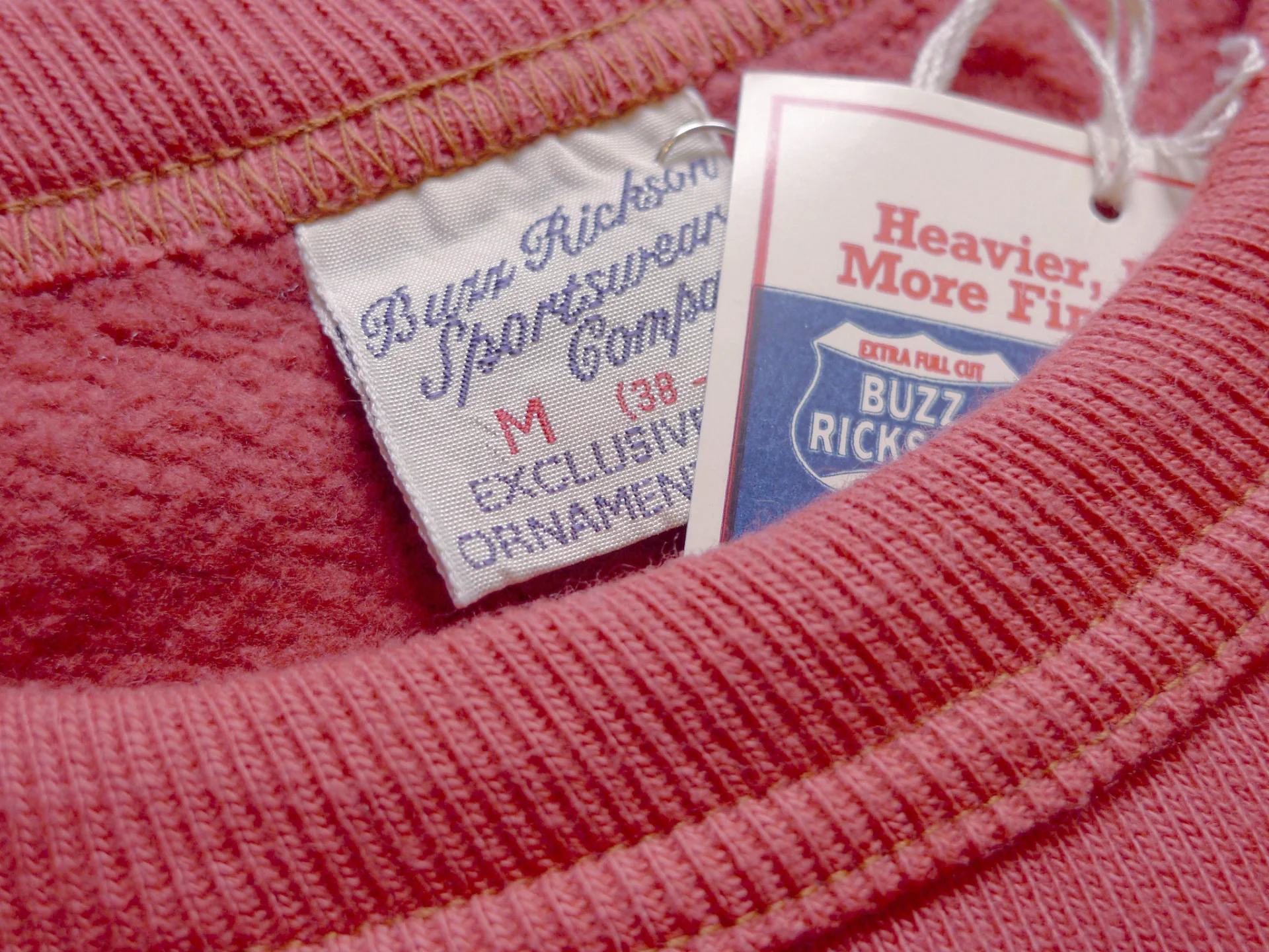 Buzz Rickson Red Single-V Needle Sweatshirt - Image 3