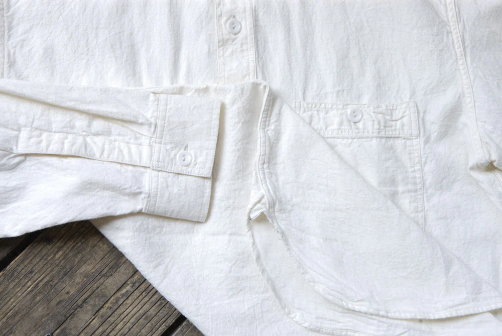 Buzz Rickson 1930’s/40’s Chambray Workshirt White - Image 3